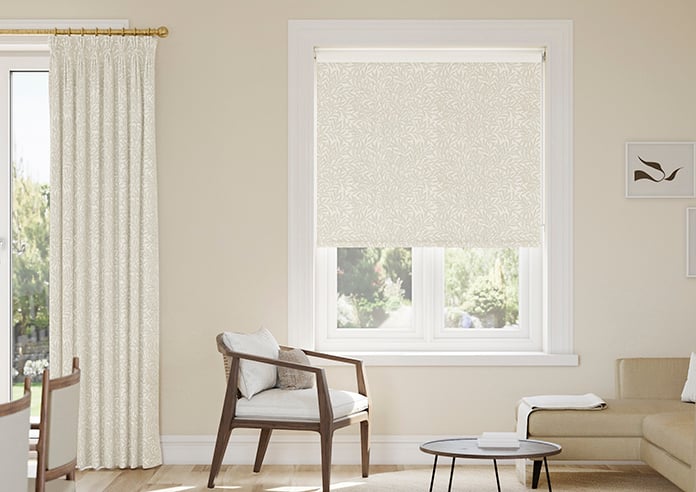 William Morris At Home Willow, Jute - Twist&Fit Roller Blind - Image 3